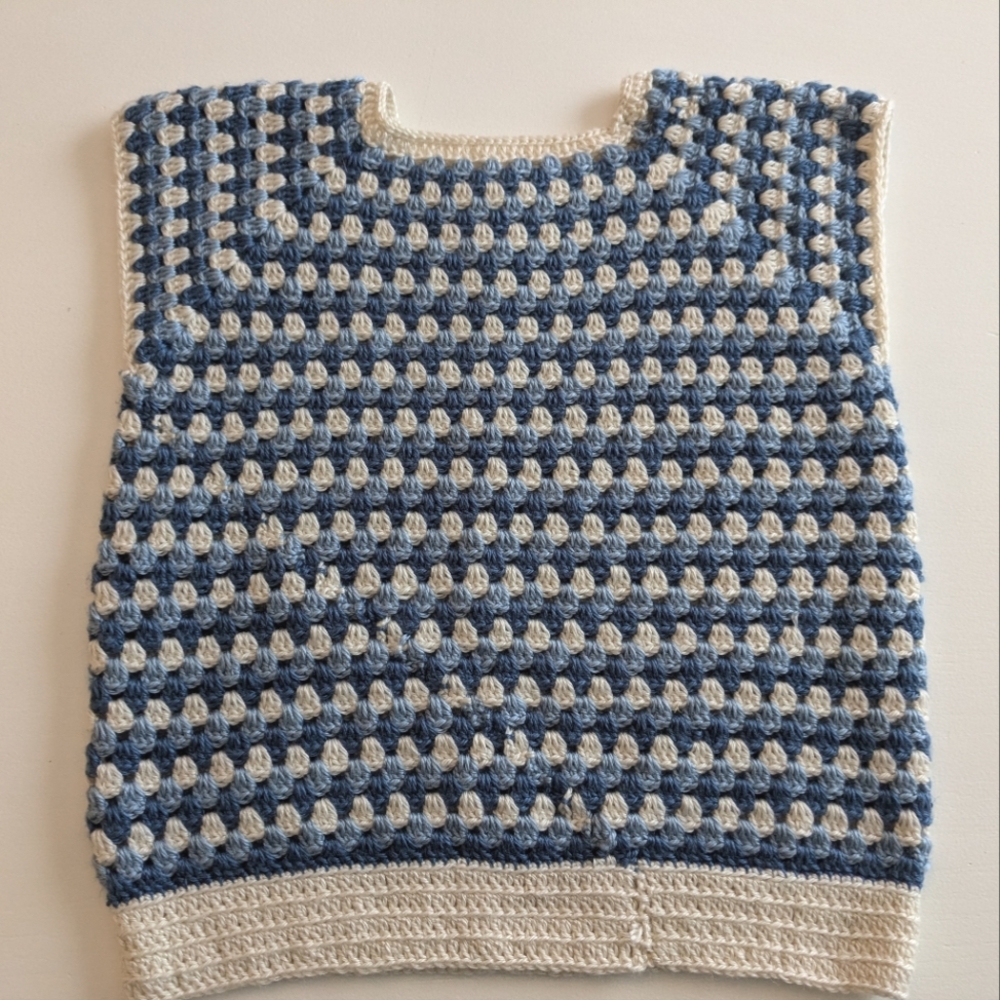 Handknit Sweater Vest / Top - Picture 3 of 6